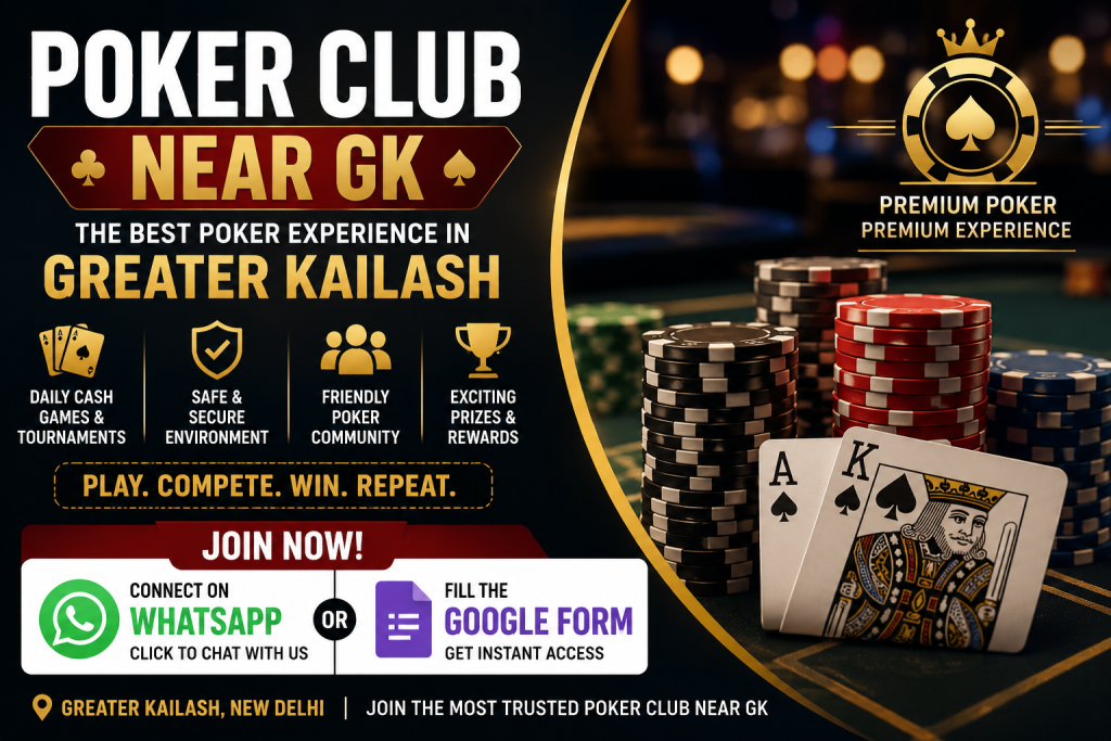 poker club near GK south Delhi