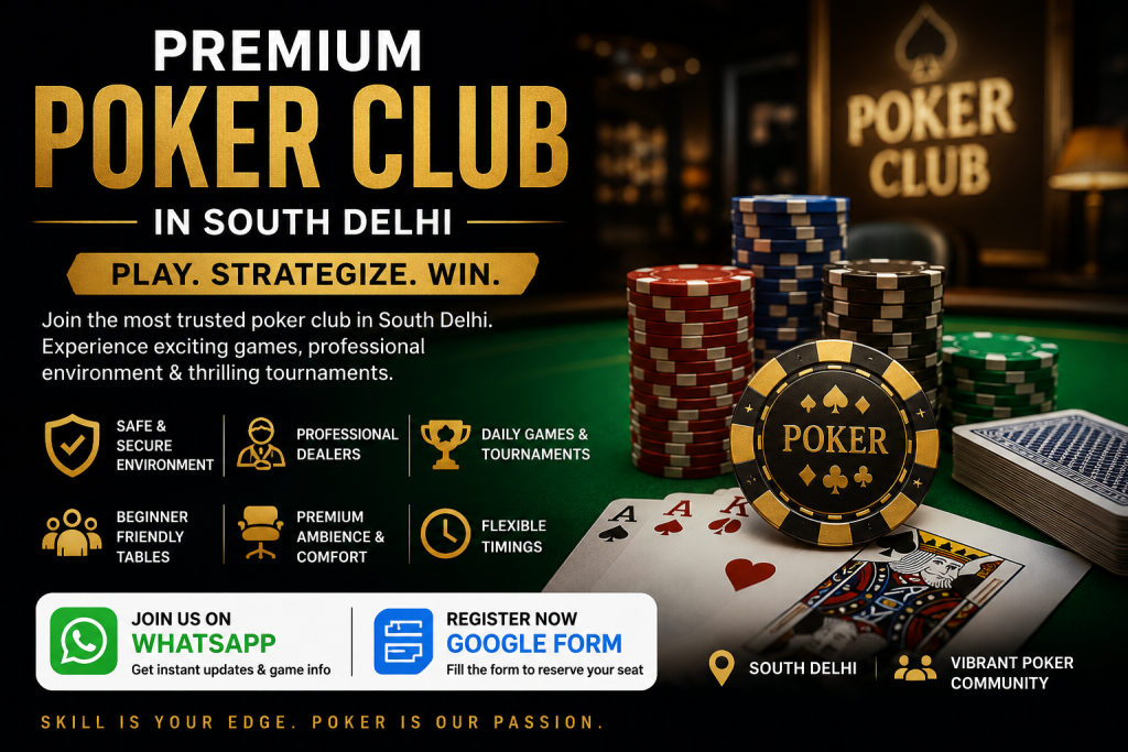 Poker Club in South Delhi